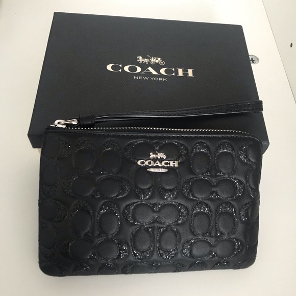 Coach Handbags - Black Coach Wristlet